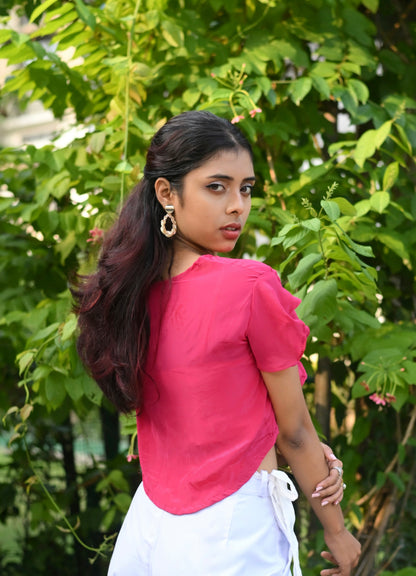 Co-ord White pant & Bolero styled top