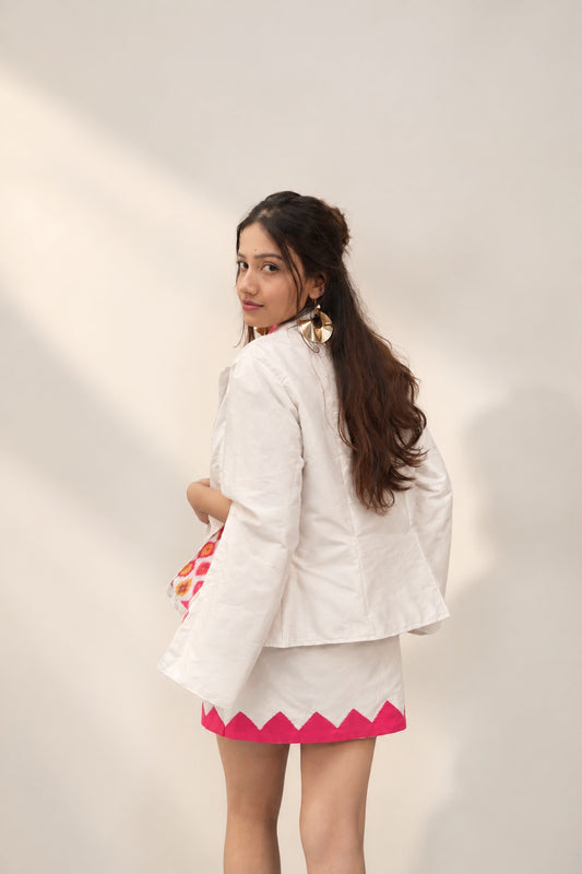 Embellished bodycon skirt & blazer set