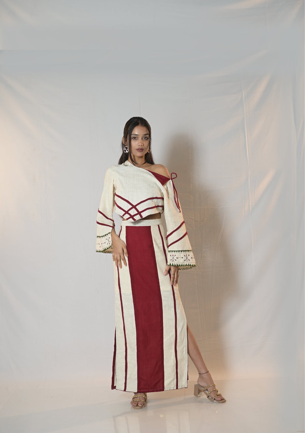 Eri Silk Skirt & Top Co-ord set