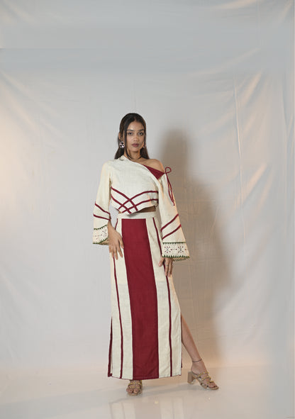 Eri Silk Skirt & Top Co-ord set